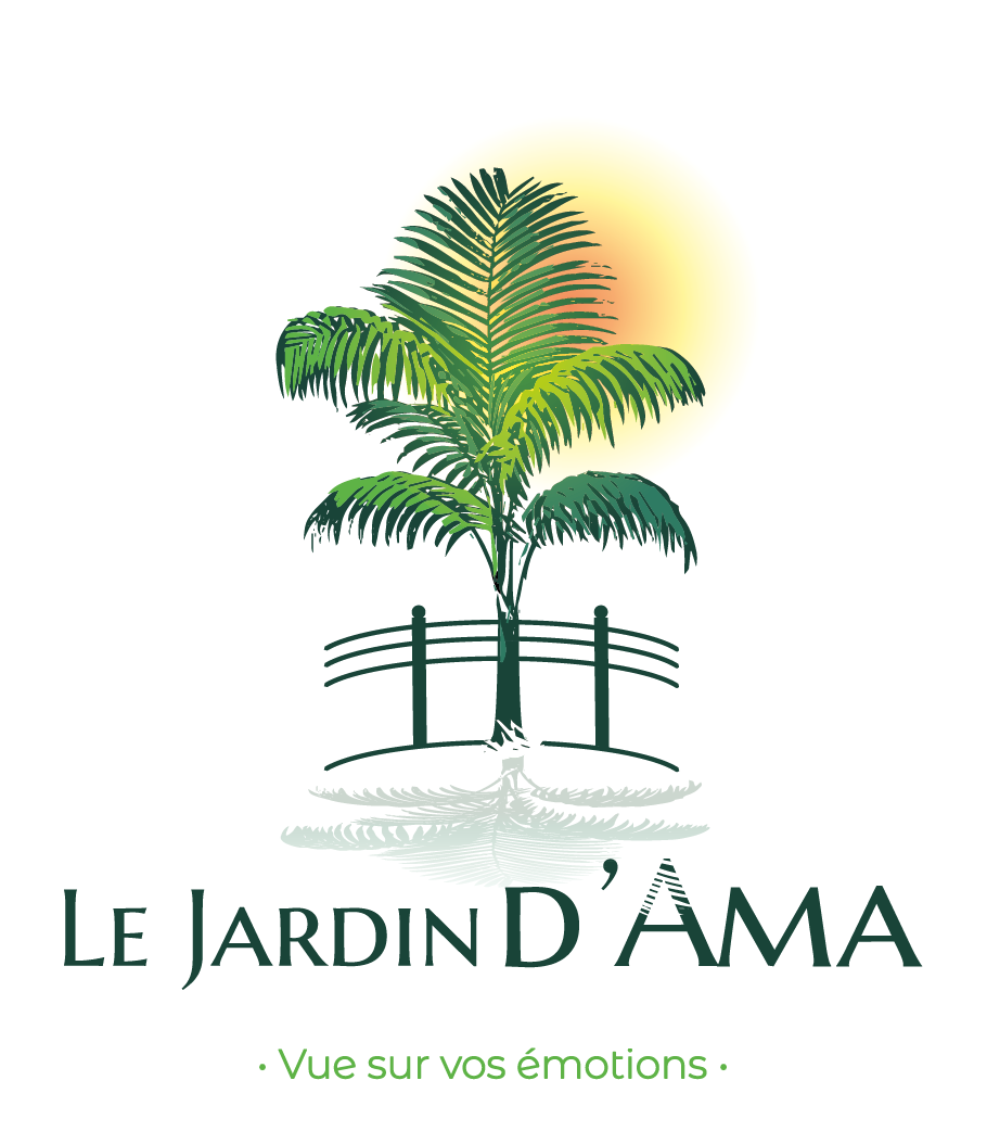 Logo du jardin d'Ama, lieu événementiel pour organiser votre mariage à la Réunion.