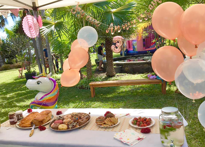 Organisez la fête d'anniversaire de votre petite fille au jardin d'ama à saint-leu.