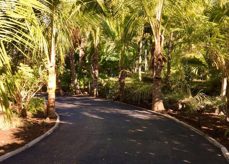 Actu 2020 du jardin d'ama, un tout nouveau chemin d'accès bitumé !
